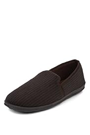 Textured Striped Slippers