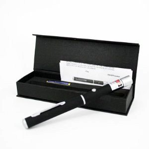 Black Rubber Dimple Grip Laser Pointer