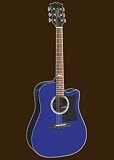 Sierra SD35CETBL Acoustic Electric Cutaway Guitar Set- Alpine Series