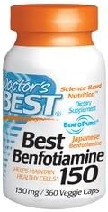 Doctors Best Best Benfotiamine, 360 Vcaps 150 mg