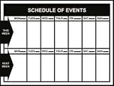 Scheduling Boards - Schedule of Events - Book