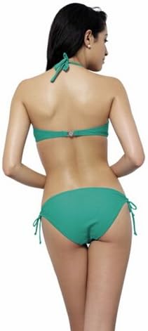 Only Youpure Sexy Swimwear Bikini Swimsuit Simple Split Swimsuit Bikini Swimsuits for Women 60 (Medium, green)