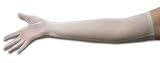 Stretch Sheer Sparkle Tricot Gloves, 16-Button Opera Length