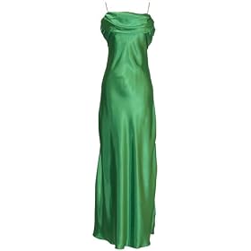 Grecian Satin Prom Formal Gown Long Holiday Party Cocktail Dress Bridesmaid