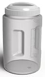 United Solutions Clear Plastic Food Canister with White Lid, 3-Quart