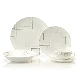 Mikasa Geometric Squares 5-Piece Placesetting