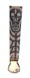 Tribal Skull Tattoo Sleeeve - Black Ink - One Size Fits All