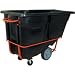 Black Tilt Truck, Heavy Duty, 1 Cubic Yard (RUB160) Category: Utility Trash Cans and Containers