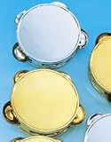 Mini Metallic 3 Tambourines (12/PKG)