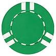 100 Dual Striped Clay Composite Chips - Blue