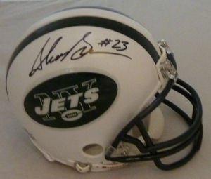 Shonn Greene Autographed/Hand Signed New York Jets Mini Helmet