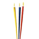 Produkt-Bild: Gartenfackel aus Wachs, 60 cm, 3 Stk. sortiert