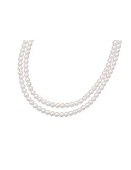 Double Strand A" Grade Akoya Pearl Necklace