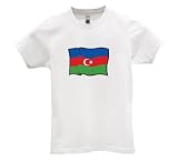 Azerbaijan Flag - Juniors/Girly T-Shirt