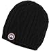Cable Knit Beanie - Womens BLACK