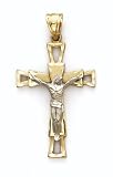 14K 2T Open End Crucifix - GH12806