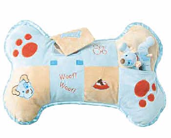 Precious Puppy Fluff N Play Pillow