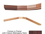 Wine Cellar Innovations Poplar with Classic Mahogany Stain Base and Crown for Curved Corner