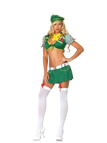 Leg Avenue Women's Sexy Scout Costume, Green, X-Small