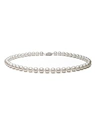 PremiumPearl 5.5-6mm White AAA Quality Freshwater Pearl Necklace