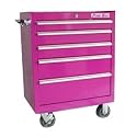 The Original Pink Box PB2605R 26-Inch 5-Drawer Rolling Cabinet, Pink