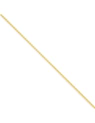 14k Yellow Gold 30in 1.1mm Solid Polished Spiga Necklace Chain. Metal Wt- 3.46g