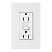 Lutron CAR-15-GFTR-WH Claro 15-Amp Tamper Resistant GFCI Receptacle, White