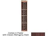Wine Cellar Innovations Designer Series Collection Poplar with Classic Mahogany Stain 3-Column Individual Bottle Rack 72x14x13-in.