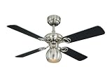 Westinghouse - Ventilateur de Plafond - Avec lumière - Ete ou hiver - City Lights