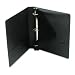 D-Ring Vinyl View Binder, 1in Capacity, Black