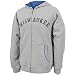 Brewers Mitchell & Ness MLB Fleece Full-zip Hoody ( sz. L, Grey : Brewers )