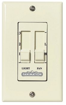 Fanimation Fans C6V 2-Fan Speed & Light Dimming Wall