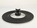 Universaldeckel mit Dampfautomatik  schwarz 16-24 cm