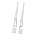 Makeup Clear Plastic Handle Facial Mud Mask Brush 2 Pcs by Rosallini