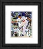 Framed Takashi Saito Los Angeles Dodgers Photograph