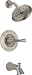 Delta 144960-SS Talbott Monitor 14 Series Tub and Shower, Stainless