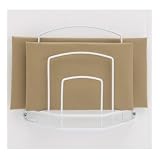 White Wire Paper Bag Organizer
