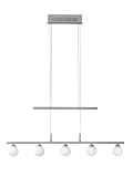 Halogen Pendelleuchte, 5-flammig, matt/chrom – Fischer 12205