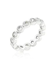 Linked Bezel Eternity Band Ring