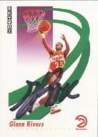 Doc Rivers, Atlanta Hawks, 1991 Skybox Autographed Card