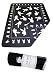 Playboy Fleecedecke Funny Bunny, schwarz