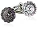 Art Deco Style Silver Cufflinks with Pink Swarovski Crystal with Presentation Box