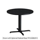 Round Hospitality/Bistro Table Top, 30" Diameter, Charcoal Anthracite