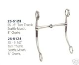 Draft Horse Tom Thumb Snaffle Bit Mouth 6 INCH Tack
