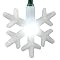 LED Snowflake String Lights - Green Wire