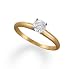 1/4 to 1/2 ct. Round Diamond Solitaire Engagement Rings
