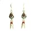 Hand Crafted Native American Bear Claw Sterling Silver Earrings