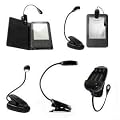 Negro LED Clip-On lectura l�mpara de luz para Todos Kindle de Amazon, leer libros, lectores electr�nicos, ordenadores port�tiles, Kobo, mapa, etc Atriles