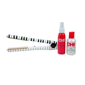 Chi Farouk 1 inch PIANO Ceramic Classic Keyboard Musical Melodies Collection (Limited Edition) Flat Iron with FREE Chi 44 Iron Guard & Chi Silk Infusion