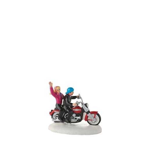 Department 56 Originial Snow Village Always a Fun Time on a Harley Village Accessory, 3.54-Inch